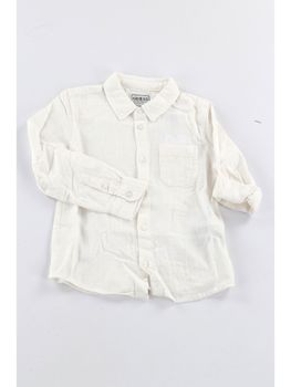 Camicia Guess L6GH00 WFBT0 da bambino bianca.