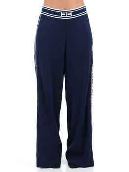 Pantalone Elisabetta Franchi KP65S51E2 da donna oltremare+avorio.