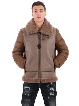 Giubbotto Blauer BLUL01333 006666 da uomo marrone.