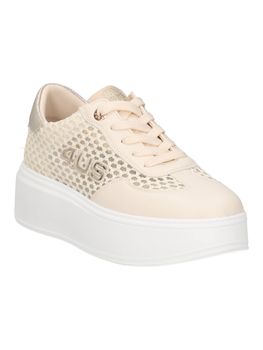 Sneakers 4US Paciotti 4BX162 da bambina beige.