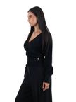 cardigan-yes-zee-m092-is00-da-donna-nero