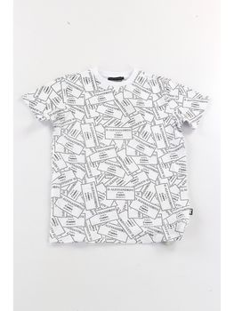 T-shirt Daniele Alessandrini 1236M00513 da bambino bianca.
