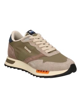 Sneaker Blauer S6RYDER01 NYS da uomo beige e militare.