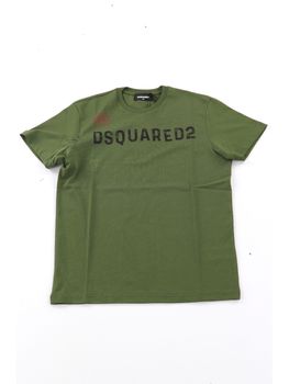 T-shirt Dsquared2 DQ2753 D0015 da rgazzo militare.