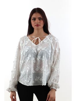 Blusa Guess W5GH0Y WHAJ0 da donna bianca.