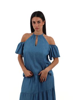 Top I AM 1945 da donna medium blu.