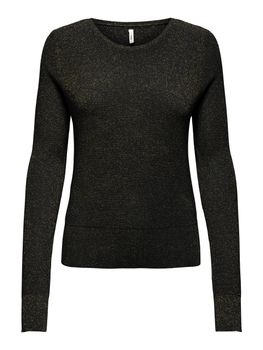Maglioncino Only HANNAH LS GLITTER O-NECK da donna nera.