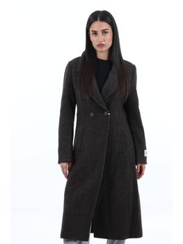 Cappotto Yes Zee O042 L400 da donna testa di moro.