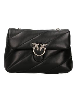 Borsa Pinko 107616 A0F2 love puff classic small da donna nera silver.