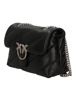 Borsa Pinko 100038 A0F2 da donna nera e argento.