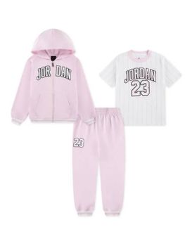 Set Jordan 35F275 da bambina rosa.