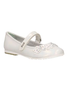 Ballerina Asso AG17841 da bambina bianca+argento.
