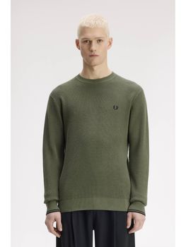 Maglione Fred Perry K6507 da uomo green.