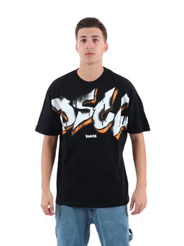 T-shirt Disclaimer 54820 da uomo nera.