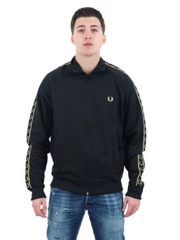 Felpa Fred Perry J5557 da uomo nera.