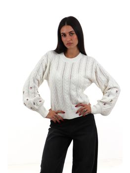 Maglione Liu Jo WF6090MS051 da donna bianco.