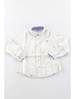 Camicia U.S.Polo ASSN.504004 2067 da bambino bianca.