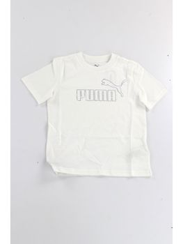 T-shirt Puma 693852 da bambina bianca.