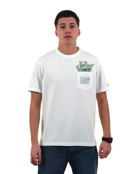 T-shirt MC2 Saint Barth AUS0001 04394L da uomo bianca.