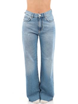 Jeans Pinko 101733 A2DZ WANDA WIDE da donna denim.