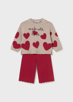Completi Mayoral 2556 da bambina rosso.