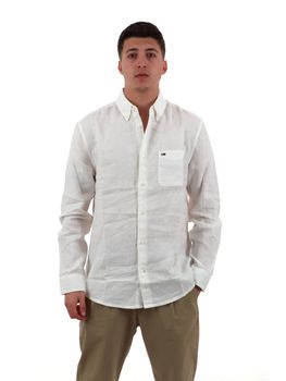 Camicia Tommy Jeans DM0DM22760 da uomo ecrù.