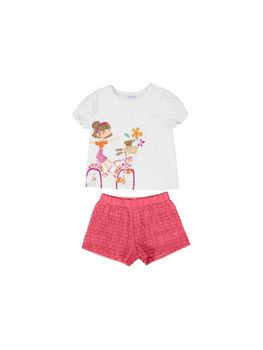 Completo Mayoral 3211 da bambina magenta.