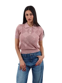 Polo Guess W6YR17 Z0958 da donna rose.