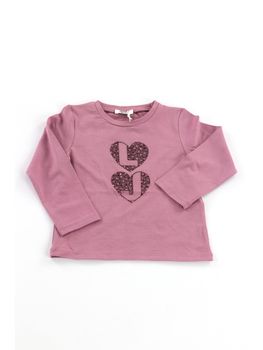 T-shirt Liu Jo KF6064JS003 da bambina orchidea.