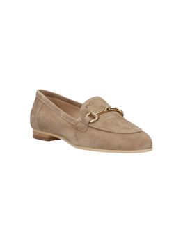 Mocassino Nero Giardini E318213D VELOUR da donna creta.