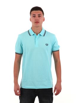 Polo Fred Perry M3600 Y57 da  uomo mintBlue