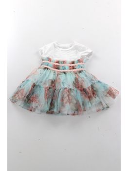 Abito Guess K5RK20 K6YW0 da bambina butterfly.