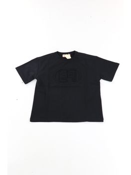 T-shirt Elisabetta Franchi La Mia Bambina EFTS2330JE006 da bambina nera.