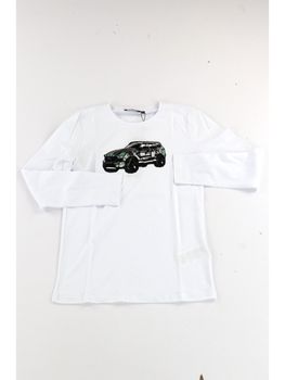 T-Shirt Antony Morato MKKL00268 00144 da bambino bianca.