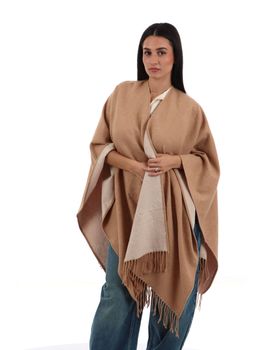 Poncho Liu Jo 2F6042T2751 da donna cammello.