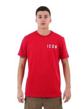 T-Shirt Icon ICUS2S5T022 da uomo rossa.