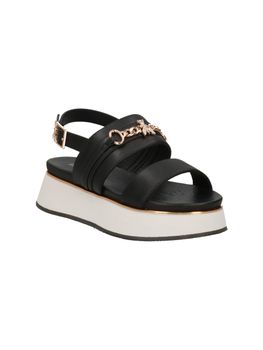 Sandalo Patrizia Pepe PPJ335 da bambina nero.