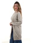 cardigan-yes-zee-m439-lh00-da-donna-beige