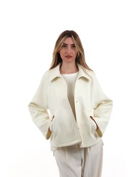 Giubbino Emme Marella EMMFONTANA da donna panna.