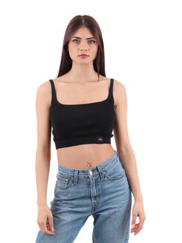 Top Calvin Klein Jeans J20J225227 da donna nero.