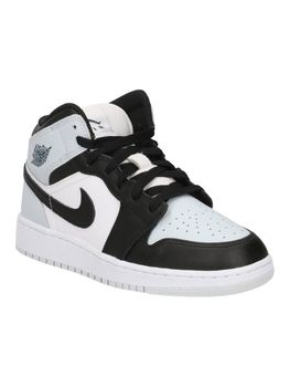 Sneakers Jordan DQ8423 AIR JORDAN 1 MID unisex adulti  bianco+nero+grigio.