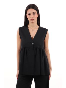Gilet I AM 17589 da donna nero.