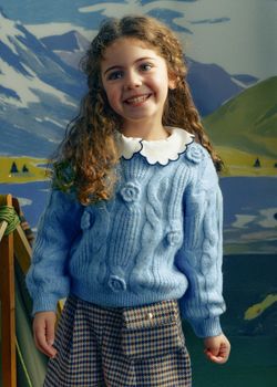 Maglione Mayoral 4319 da bambina cielo.