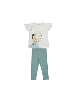 Set Mayoral 3724 da bambina menta.