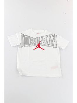 T-shirt Jordan 95G084 da bambino bianca.