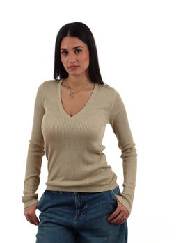 Maglia Liu Jo WF6416MS46J da donna platino lux.