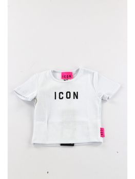 T-shirt Icon IGKS00581 da bambina bianca.