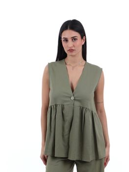 Gilet I AM 17589 da donna salvia.