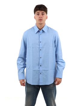 Camicia Armani Exchange XM003384 AF28566 da uomo blu.