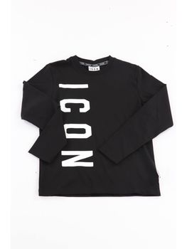 T-shirt Icon IBKL001533 da bambino nera.